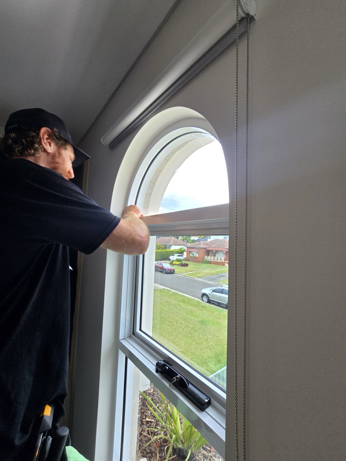 Decorative window film installation by TintCo